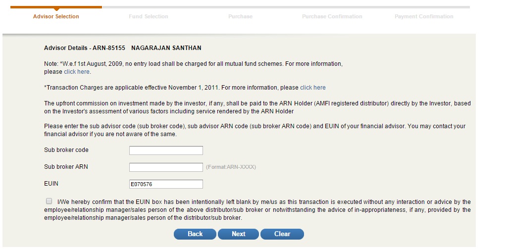 Franklin Templeton Mutual Fund - Online Purchase